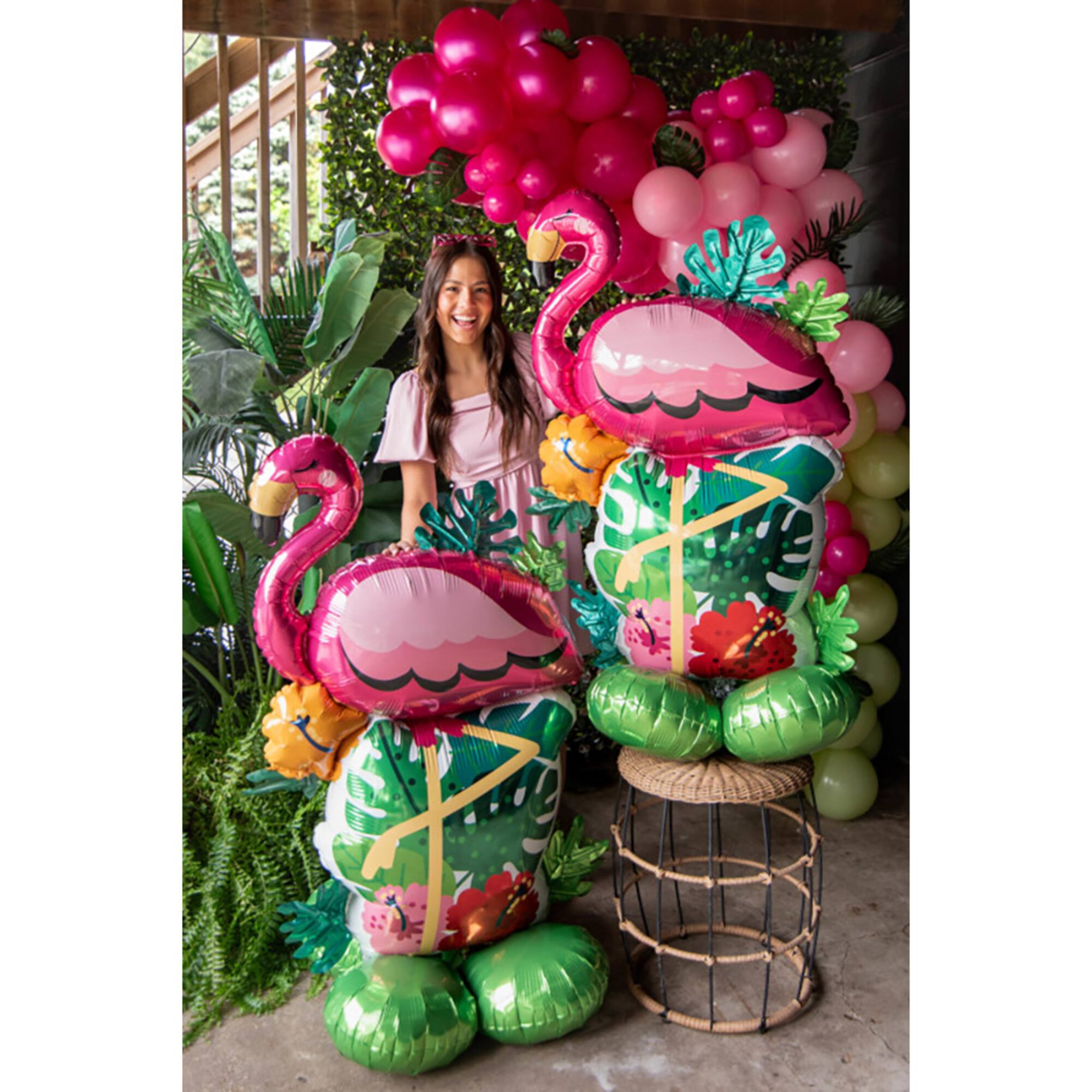 AirLoonz® 44" Let's Flamingle Foil Balloon